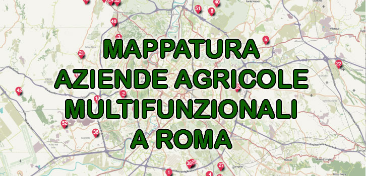 Mappa Roma Agricoltura Multifunzionale 2019